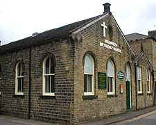 Holmfirth Methodist Church where we rehearse